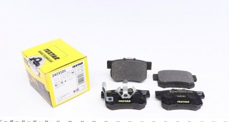 Тормозные колодки дисковые задние с звуковым предупреждением износа TEXTAR 2423101 (фото 1)