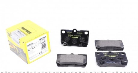 Тормозные колодки дисковые задние с звуковым предупреждением износа TEXTAR 2432301 (фото 1)