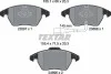 Гальмівні колодки передні дискові TEXTAR 2469602 (фото 2)