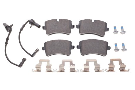 Тормозные колодки дисковые задние вкл. датчик износа TEXTAR 2521402