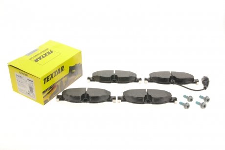 Тормозные колодки дисковые передние вкл. датчик износа TEXTAR 2568301 (фото 1)