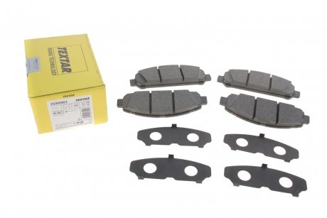 Гальмівні колодки дискові передні з акустичною системою попередження про знос TEXTAR 2599901