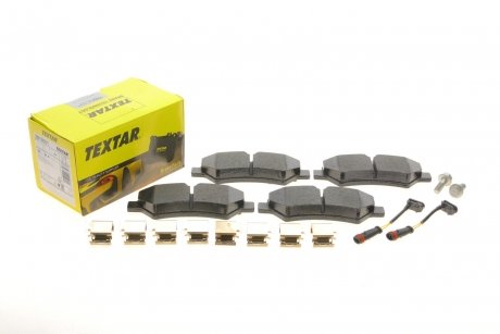 Тормозные колодки дисковые задние вкл. датчик износа TEXTAR 2919001 (фото 1)