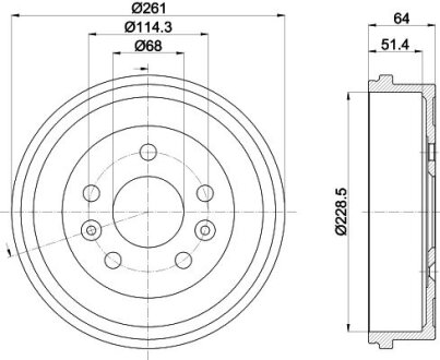 Барабан гальмівний TEXTAR 94045500
