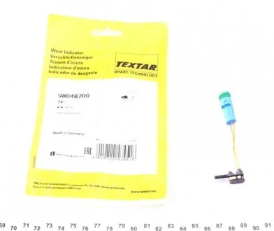 Датчик зношування гальмівних колодок. TEXTAR 98048700