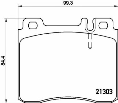 Тормозные колодки передние дисковые TEXTAR T2130304