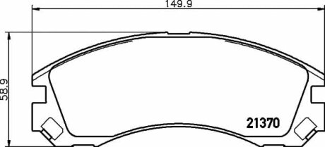Тормозные колодки CITROEN/MITSUBISHI/PEUGEOT C-Crosser/Outlander/4007 "F "95>> TEXTAR T2137001