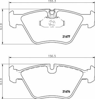 Тормозные колодки передние дисковые TEXTAR T2167703