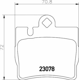 Тормозные колодки MERCEDES S(W220,C215) "R "98-"06 TEXTAR T2307801