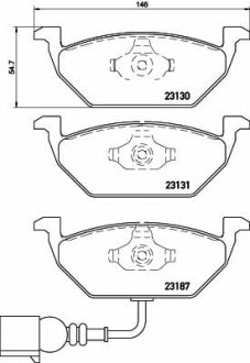 Тормозные колодки AUDI/SEAT/SKODA/VW A2/A3/Leon/Octavia/Golf/Polo "F "96>> TEXTAR T2313101