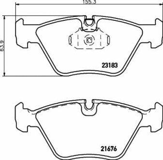 Тормозные колодки передние дисковые TEXTAR T2318302