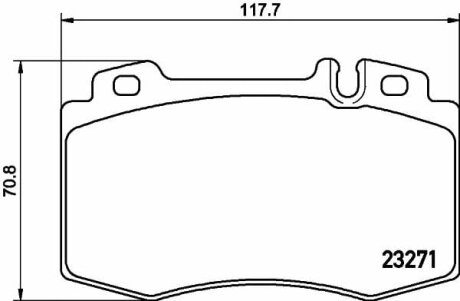 Тормозные колодки MERCEDES M(W163)/S(W220) "F "92-12 TEXTAR T2327102