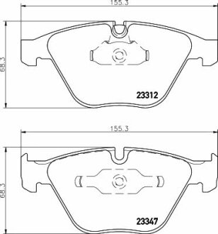 Тормозные колодки передние дисковые TEXTAR T2331207
