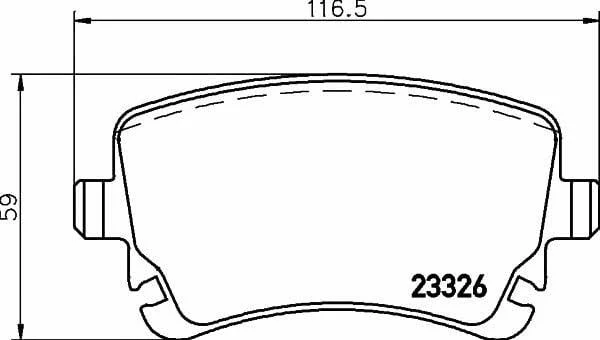 Тормозные колодки задние дисковые TEXTAR T2332601 (фото 1)