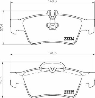 Тормозные колодки MERCEDES CLS(C218)/E(W212)/S(W221) "R "98>> TEXTAR T2333403