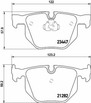 Тормозные колодки задние дисковые TEXTAR T2344702