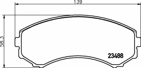 Тормозные колодки MITSUBISHI Grandis/Pajero "F "91>> TEXTAR T2348801