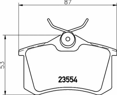 Тормозные колодки задние дисковые TEXTAR T2355401
