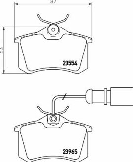 A_Тормозные колодки FORD/SEAT/VW Galaxy/Alhambra/Sharan "R "95-10 TEXTAR T2355403