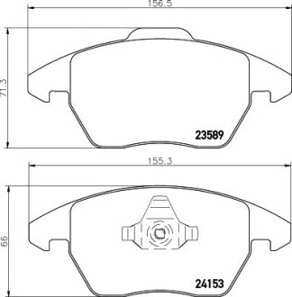 A_Тормозные колодки CITROEN/PEUGEOT C4/307/308/3008 "F "12>> TEXTAR T2358901
