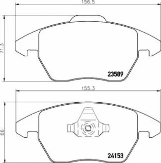 Тормозные колодки передние дисковые TEXTAR T2358901
