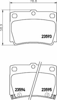 Тормозные колодки MITSUBISHI Galloper/Pajero "R "90>> TEXTAR T2359301