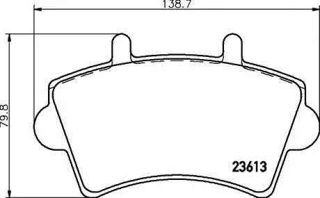 Тормозные колодки передние дисковые TEXTAR T2361301