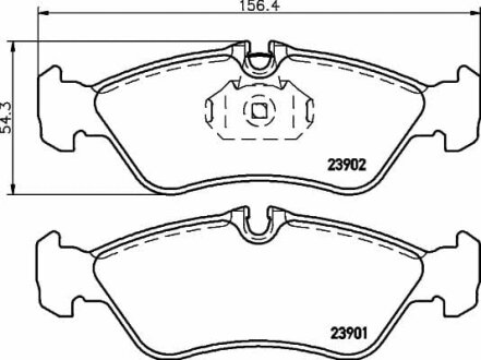 Тормозные колодки MERCEDES/VW Sprinter/LT "R "96>> TEXTAR T2390101