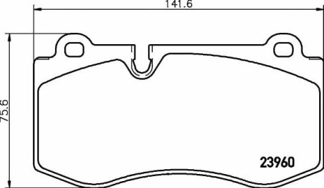 Тормозные колодки MERCEDES E(W211)/S(221) "F "05>> TEXTAR T2396001