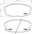 Тормозные колодки HYUNDAI/KIA i30/Carens/Ceed &quot;F &quot;02&gt;&gt; TEXTAR T2396601 (фото 1)