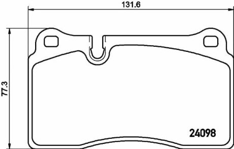 Тормозные колодки передние дисковые TEXTAR T2409801