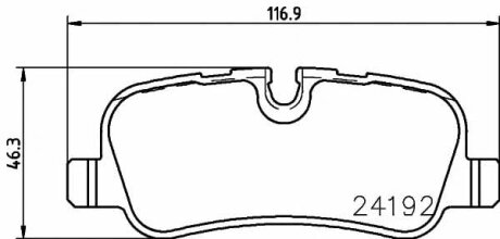 Тормозные колодки LAND ROVER Discovery/Range Rover "R "02>> TEXTAR T2419201
