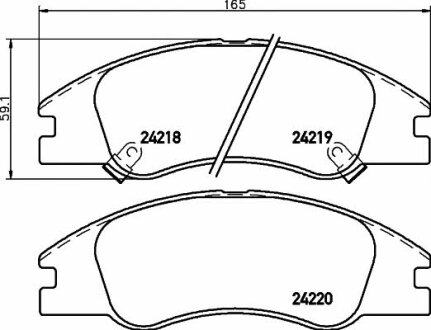 Тормозные колодки передние дисковые TEXTAR T2421801