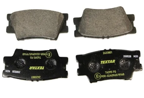 Тормозные колодки задние дисковые TEXTAR T2433801
