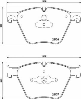Тормозные колодки BMW 5 GT/F07/760i/F01 "F "07-19 TEXTAR T2443601