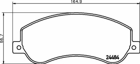 Тормозные колодки передние дисковые TEXTAR T2448404