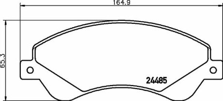 Тормозные колодки передние дисковые TEXTAR T2448501