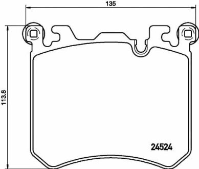 Тормозные колодки BMW X5(E70)/X6(E71) "F "06-14 TEXTAR T2452401