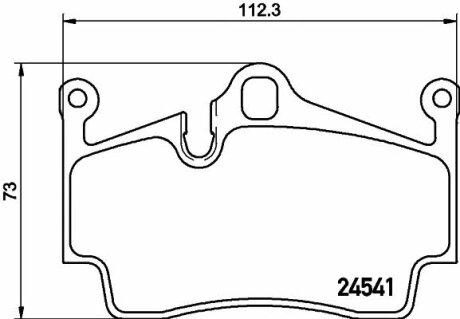 Тормозные колодки задние дисковые TEXTAR T2454101