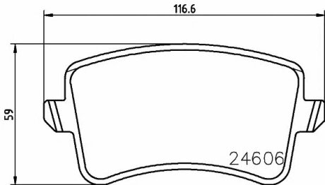 Тормозные колодки задние дисковые TEXTAR T2460602
