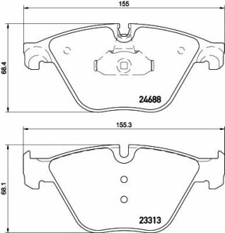 Тормозные колодки передние дисковые TEXTAR T2468801