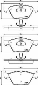 Тормозные колодки MERCEDES E(W211,S211)/S(W220) "F "03-"09 TEXTAR T2472201