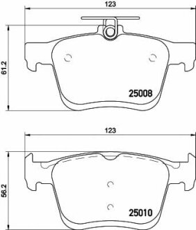 Тормозные колодки задние дисковые TEXTAR T2500801