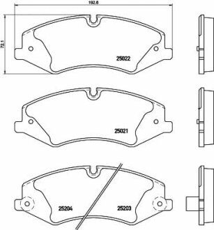 Тормозные колодки LAND ROVER RangeRover/Discovery "F "06>> TEXTAR T2502201