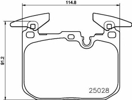 Тормозные колодки передние дисковые TEXTAR T2502801