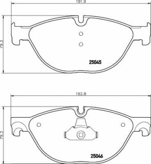 Тормозные колодки передние дисковые TEXTAR T2504501