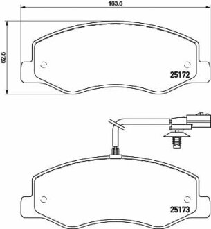 Тормозные колодки задние дисковые TEXTAR T2517201