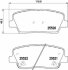 Тормозные колодки HYUNDAI/KIA Santa Fe/Sorento &quot;R &quot;10&gt;&gt; TEXTAR T2552001 (фото 1)