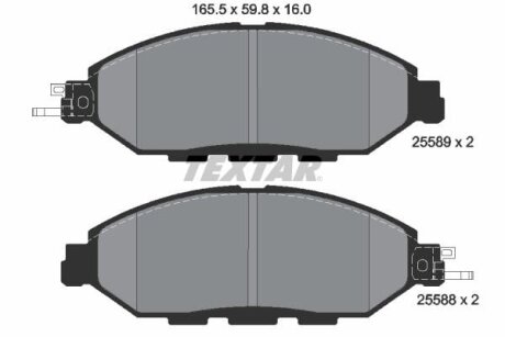 Тормозные колодки передние дисковые TEXTAR T2558903