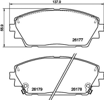 Тормозные колодки MAZDA 3 "F\'\'19>> TEXTAR T2617701